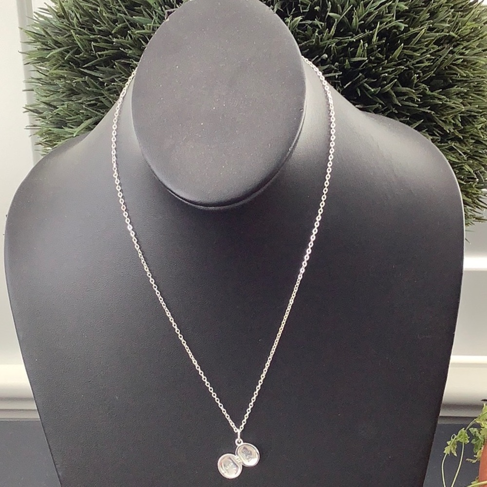 LA Rocks (L) NIB Set of 2 Silver Heart Locket & Ne - Picture 2 of 6